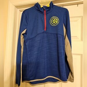 Chicago Cubs Youth Quarter-zip Pullover. Size:M(10/12).